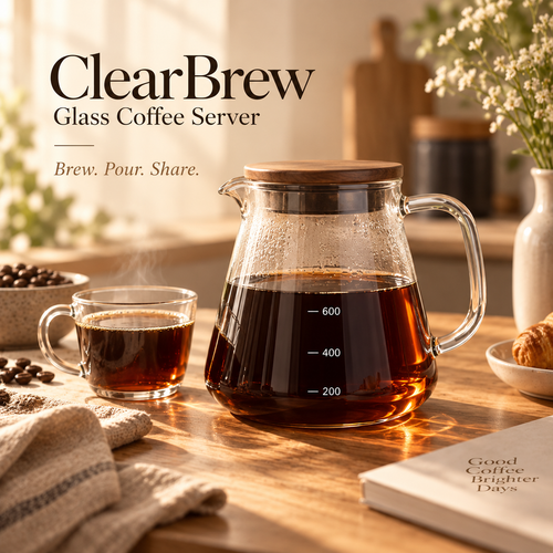 ClearBrew Glass Coffee Server